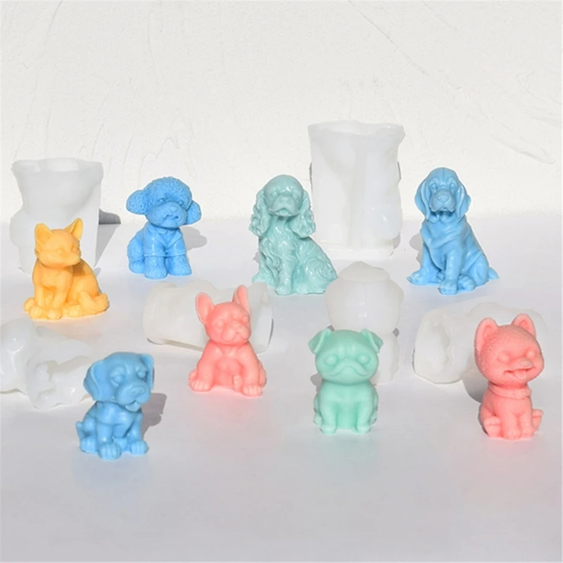 YQ Versatile Silicone Molds for Resin Crafts Individualized Decorations Molds Dog Shaped Resin Mold for Artistic Projects