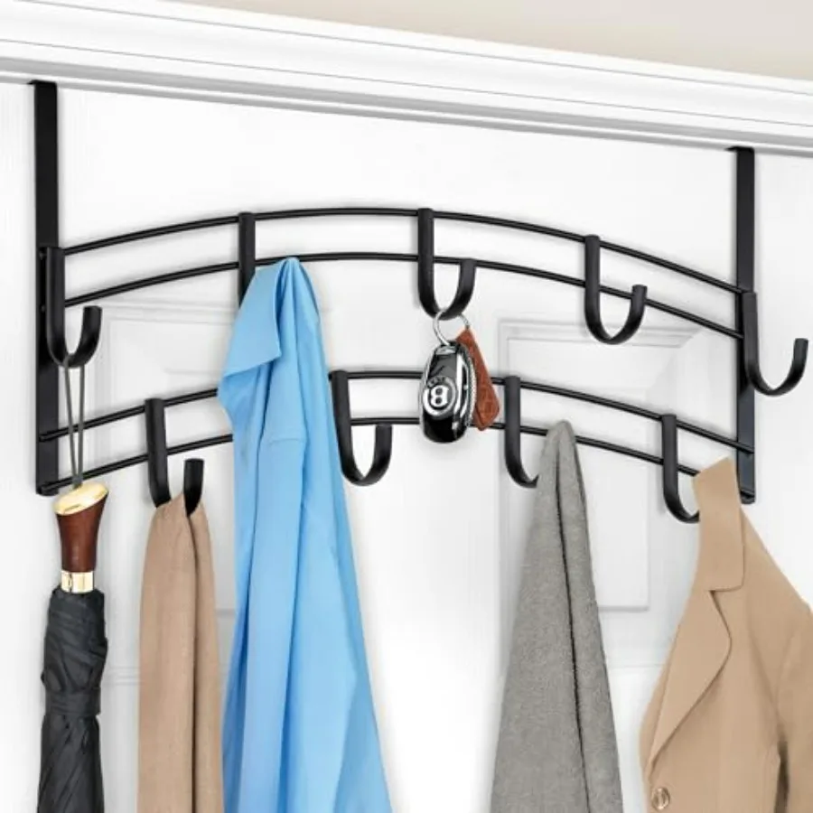 

Professional® Home™ Over the Door - Hook Over the Door Coat Rack - Over the Door Hanger - Hanging Towels or Clothes - Bathroom,