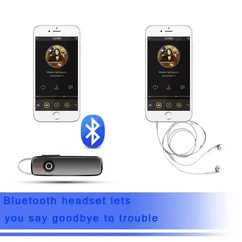 Bluetooth Headset Stereo Wireless Earplug Noise Reduction Unilateral Business Headset Tws Mini Portable M165 4.0 Sports image 4