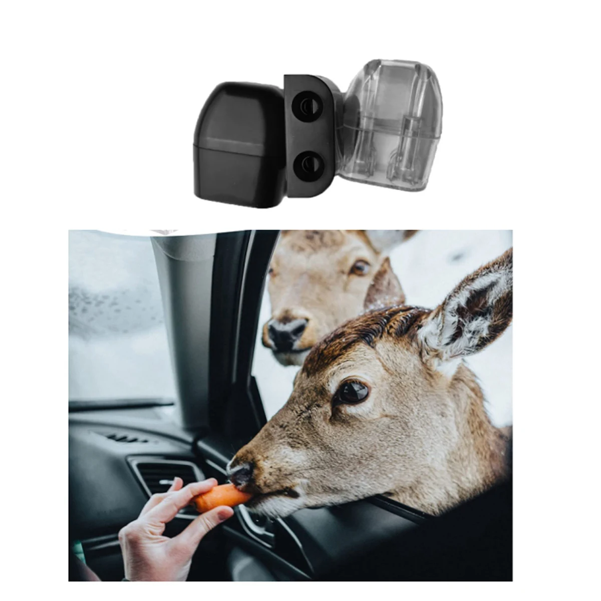 18 Hidden Deer Whistle Drives, Transparent Deer Drives, New Abs Animal Alarms Black