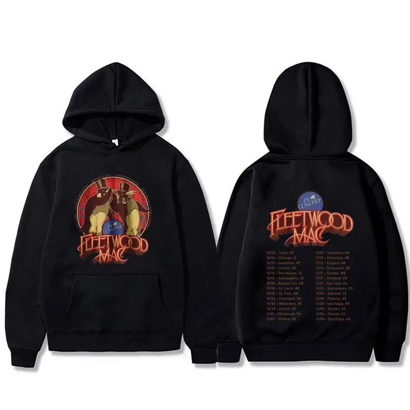 

Fashion Rock Band Fleetwood Mac Tour Hoodie Stevie Nicks Oversized Sweatshirt Men's Women Fashion Casual Fleece Cotton Hoodies