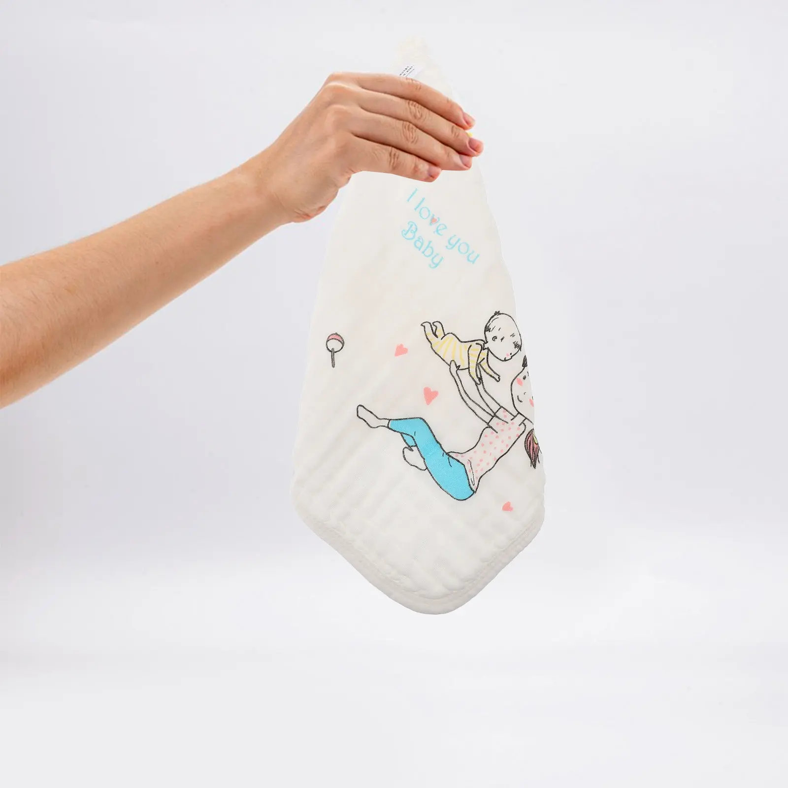 

3Pcs Cotton Baby Saliva Towel Soft Absorbent Drool Bib for Infants Toddlers Machine Washable Baby Shower Gift Multipurpose Face