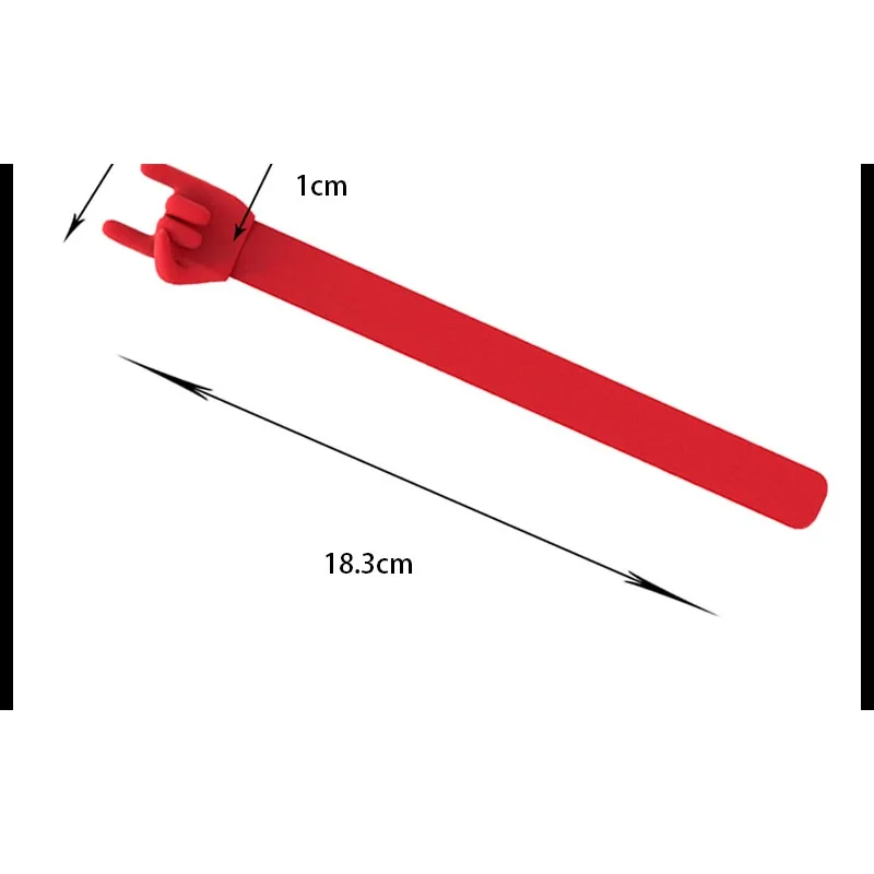 クリエイティブオフィスパーソナライズされた 3D 立体指の形のブックマーク楽しい読書ブックページクリップページディバイダー