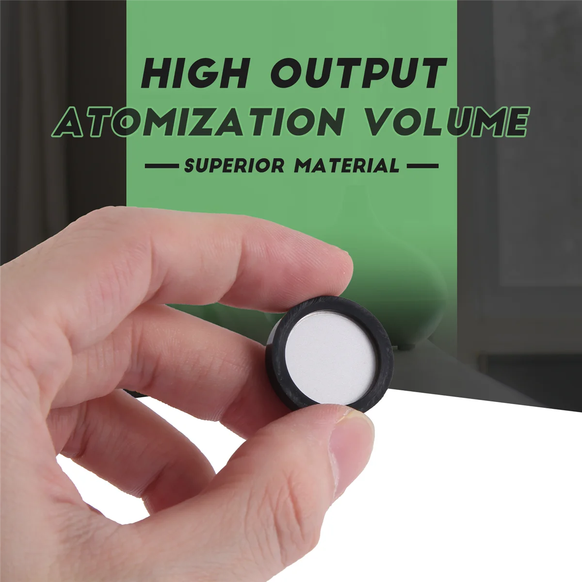 N85R 12Pack Ultrasonic Mist Maker Fogger Ceramics Discs for Humidifier Parts Transducer Discs with Cap Tool