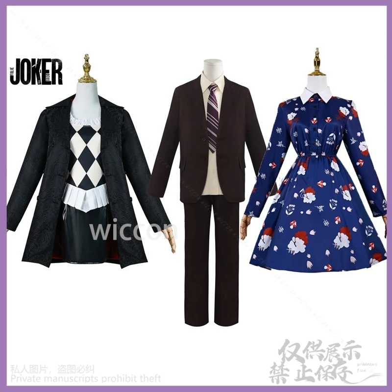 Película de Anime Jokerr, traje de Cosplay, uniforme, pantalones, vestido Lolita para hombre adulto, mujer, Halloween, Navidad, juego de rol, payaso personalizado Cos