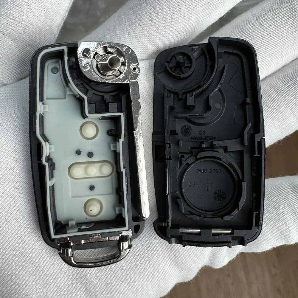 YOCASTY 5K0837202AD For VOLKSWAGEN VW Passat Polo Golf 4 5 6 Skoda 2 3 Button HU66 Blade Flip Remote Car Key Shell Case Cover