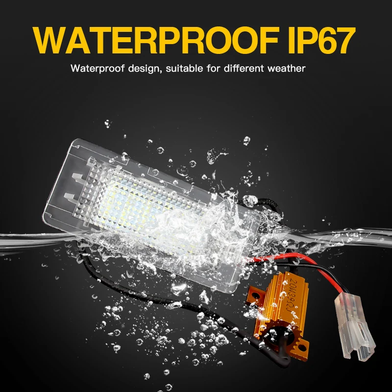 أضواء لوحة ترخيص رقم LED لسيارة Volkswagen Passat B6 B7 Jetta MK6 NCS Golf V Plus Polo 6R Tiguan Touran 1T GP2 5N0943021