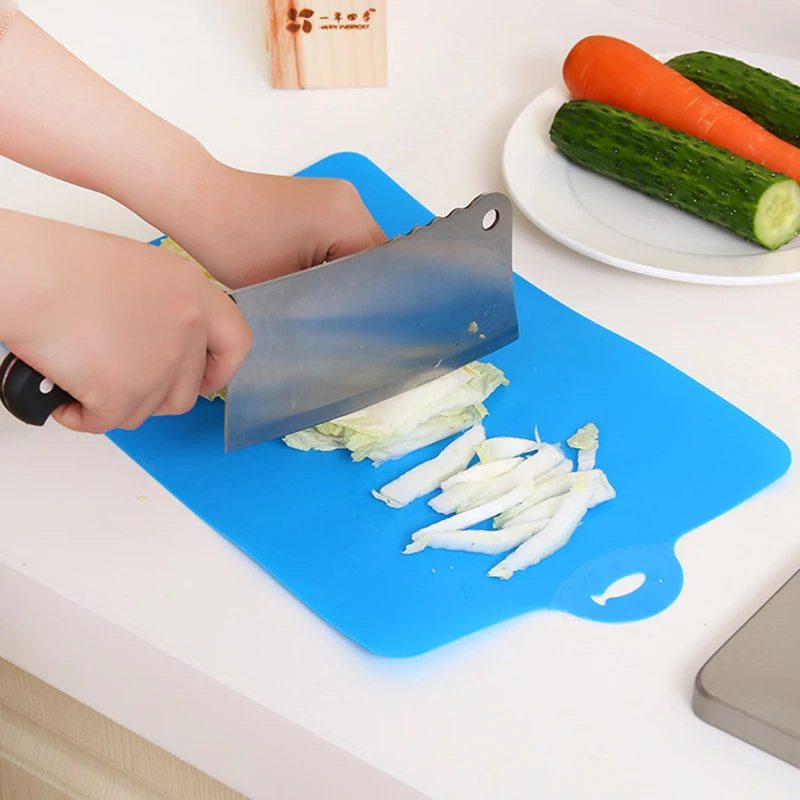 Non-slip Kitchen Plastic Chopping Blocks Flexible Vegetable Meats Food Chopping Board Vegetable Fruits Bread Cutting Boards