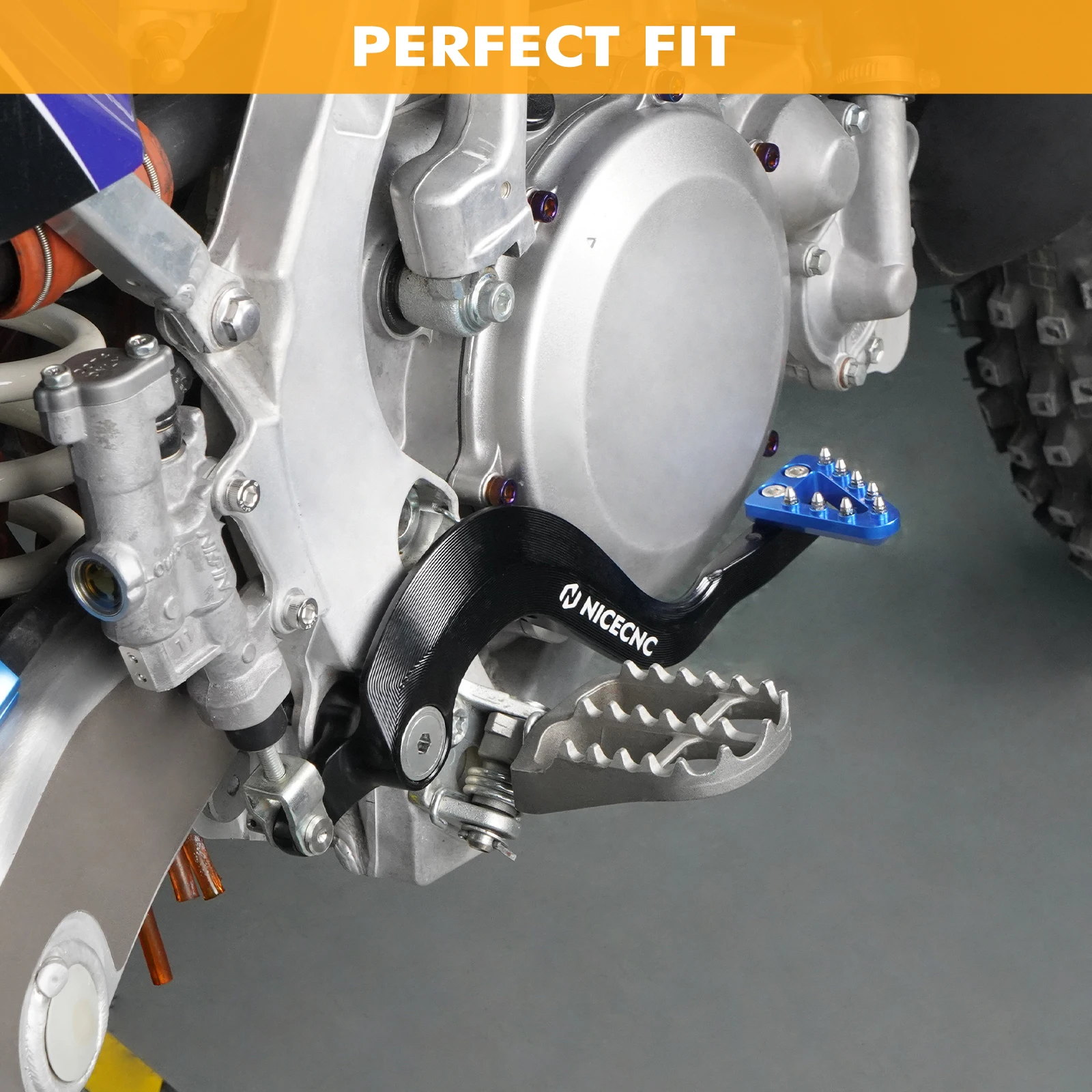(EU-Lager) Für Yamaha YZ125 YZ250 YZ 125 YZ 250 2005-2024 YZ 125X YZ 250X 2017-2023 Motorrad-Bremspedalhebel mit verstellbarer Spitze – Detail 9
