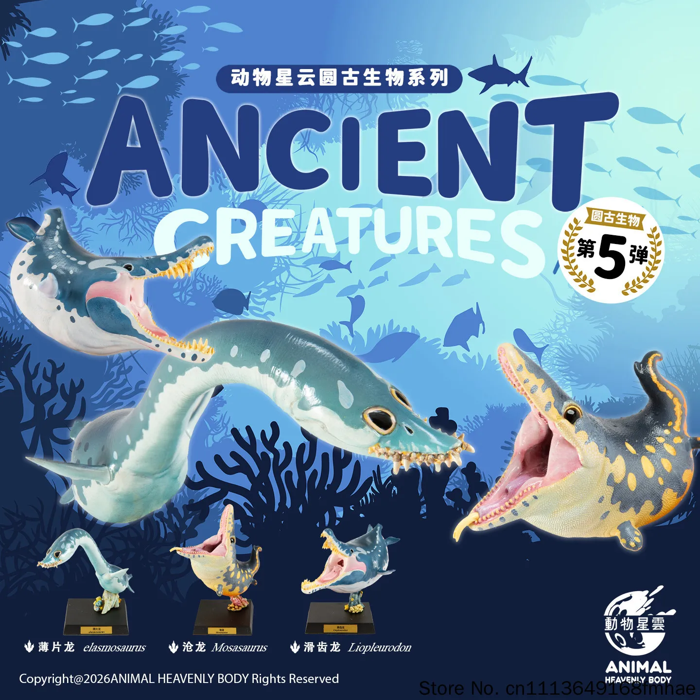 

Animal Heavenly Body Mosasaurus Bust Model Prehistoric Marine Reptile Paleontology Series Fifth For Adult Collectors Gift