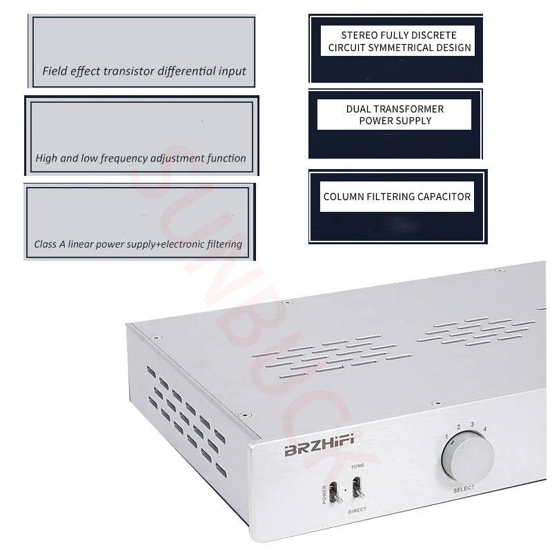 SUNBUCK referencia Shanshui 711 circuito Transistor de efecto de campo preamplificador FET 2,0 preamplificador estéreo amplificador de Audio Hifi