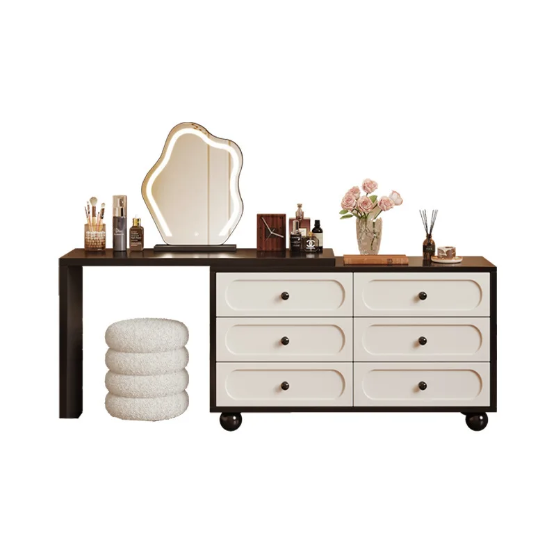 

French medieval dresser chest cabinet integrated modern bedroom simple bedside cabinet