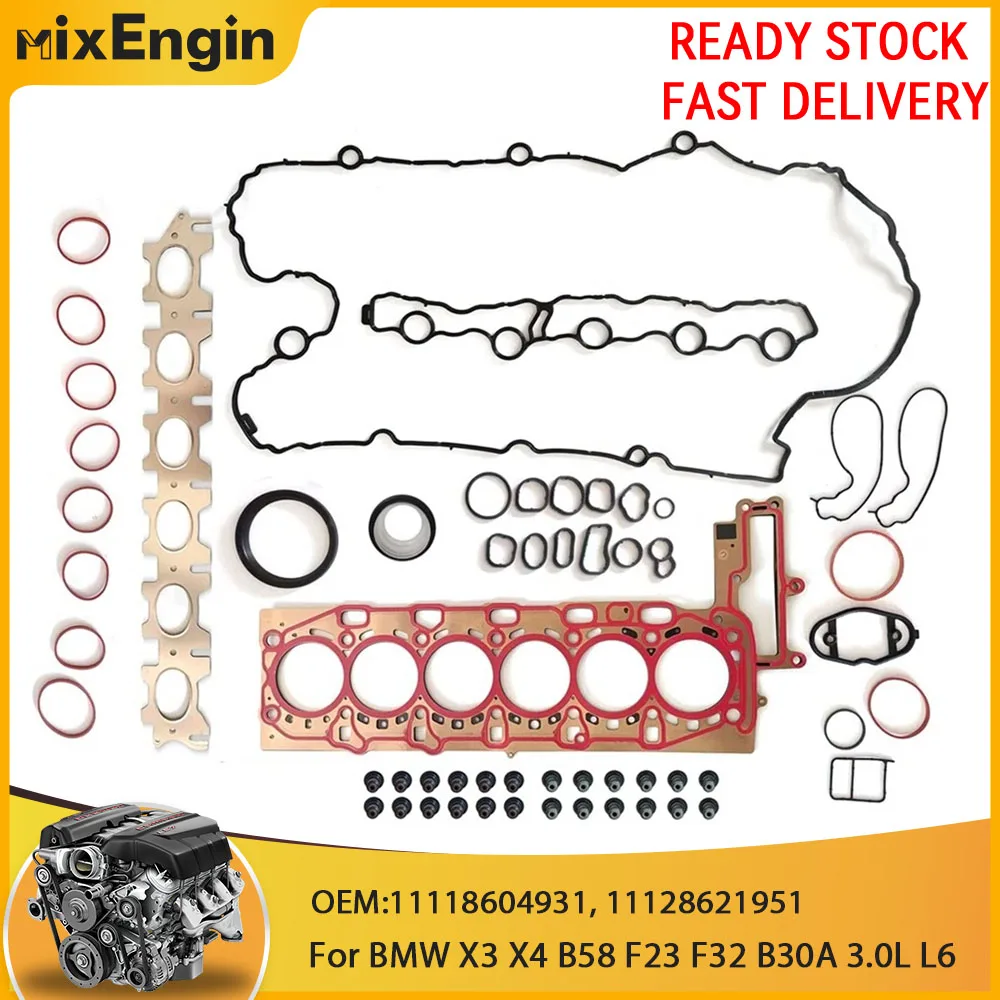 Engine Cylinder Head Gasket Set Fit 3.0 L B58 B30A B58B30A For BMW X3 X4 M140i M240i 440i 540i 740i F22 F23 F32 3.0L l6 GAS