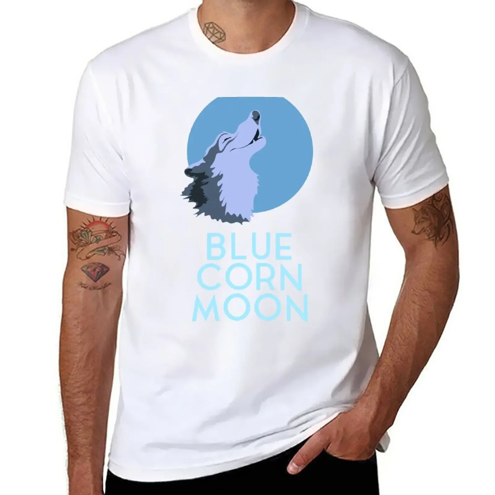 Wreck Internet Princess Blue Corn Moon T-Shirt blacks summer top plus size tops mens t shirts