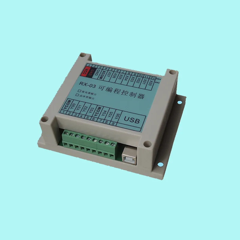 

8 in 7 out PLC programmable controller, time/sequence control relay on and off, solenoid valve RX-03