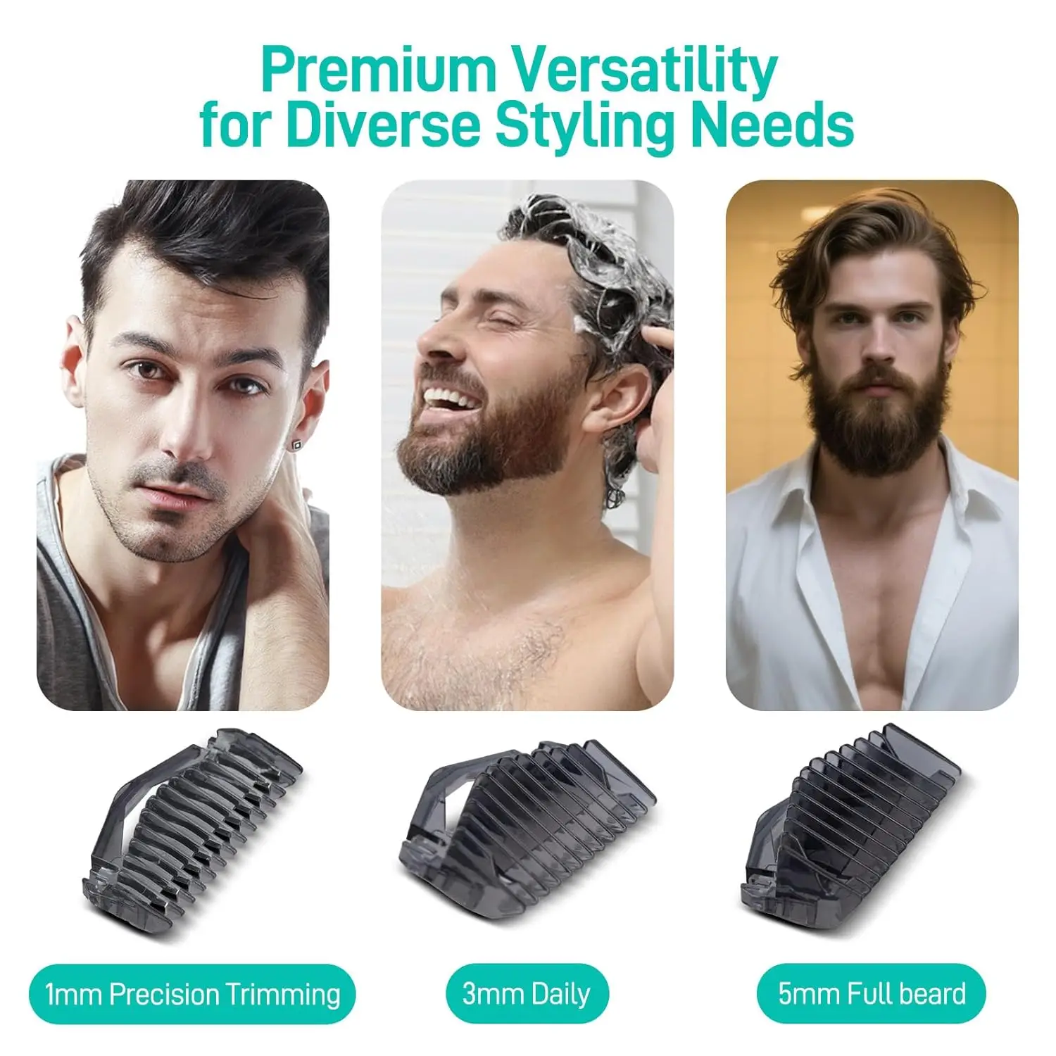 New 1/3/5mm Guide Comb Guards Compatible with Philips One Blade QP2520 QP2630 QP2724 QP2834 QP6510 QP6520 QP6531 Electric Shaver