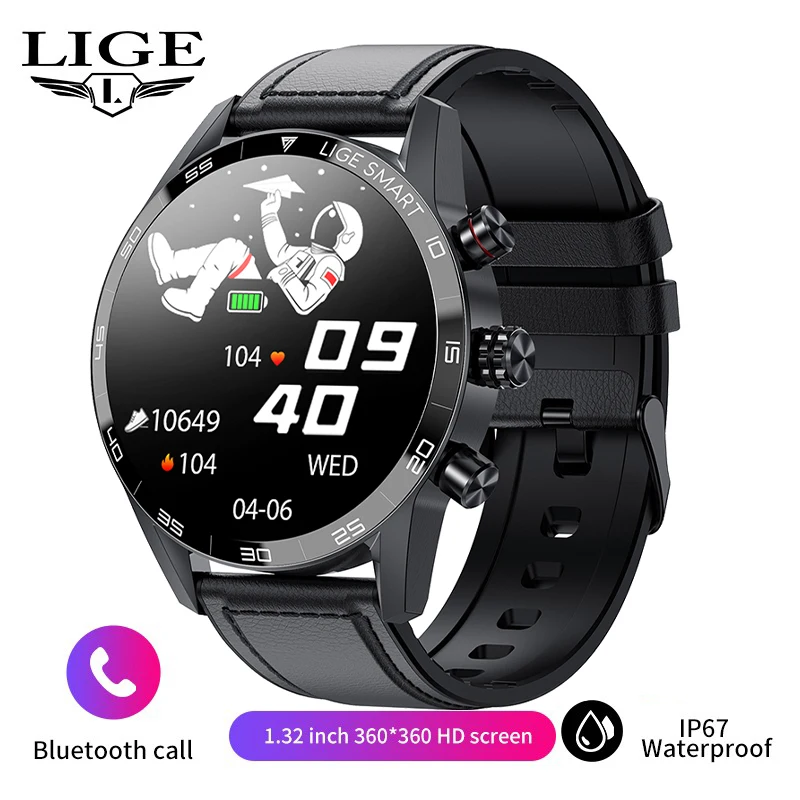 Men's Smartwatch with AMOLED Screen & Bluetooth Connection