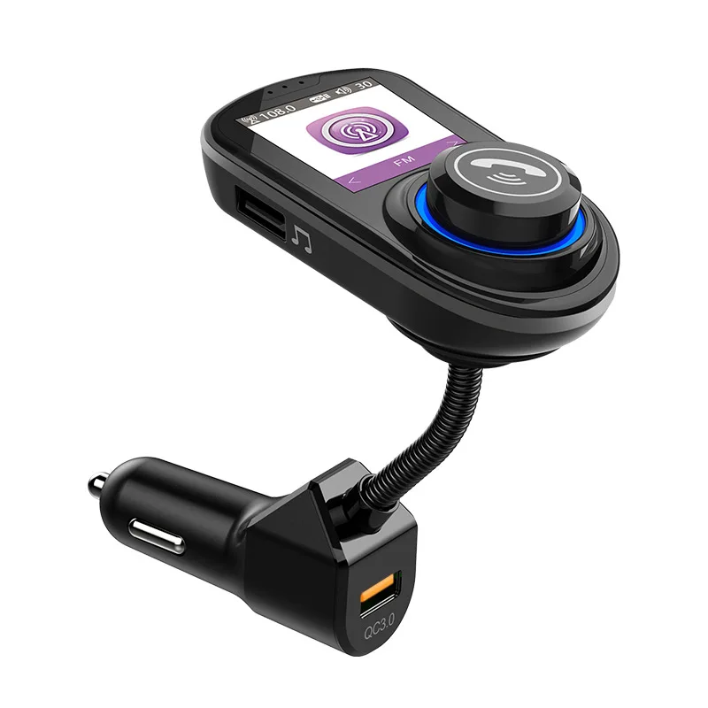 Car Bluetooth MP3 player, large screen color screen FM transmitter