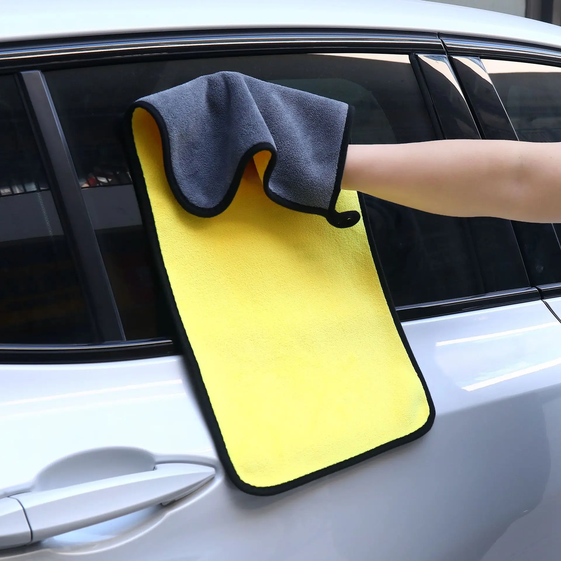 Car Cleaning Towel Microfiber Cloth Soft Super Absorbent Quick-drying Towel Professional Detailing Rags Car Wash Accessories