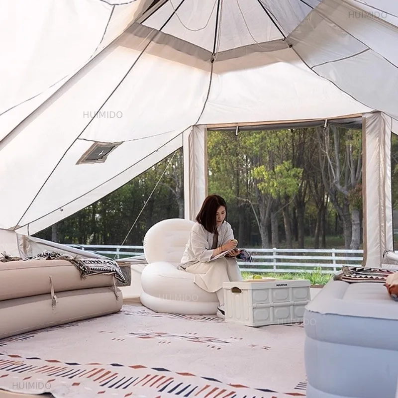 Convenient Storage Inflatable Tent Portable Foldable Outdoor Courtyard Tent Multifunctional Desert Travel Camping Supplies