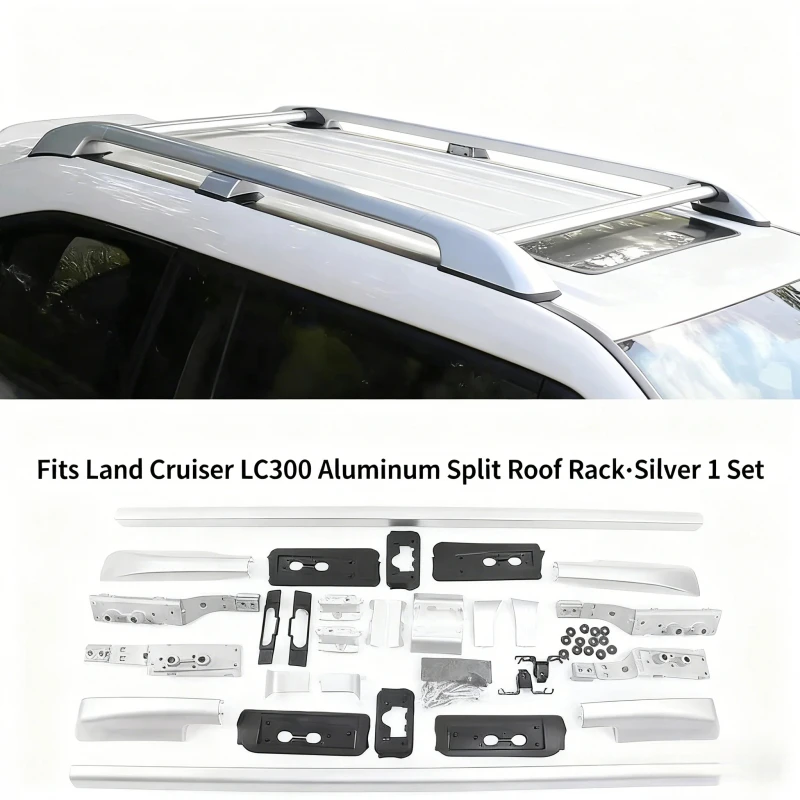 Reliable Multifunctional Aluminum Alloy Roof Rack System 100kg Load Capacity Storage Expander Exterior Modification Kits