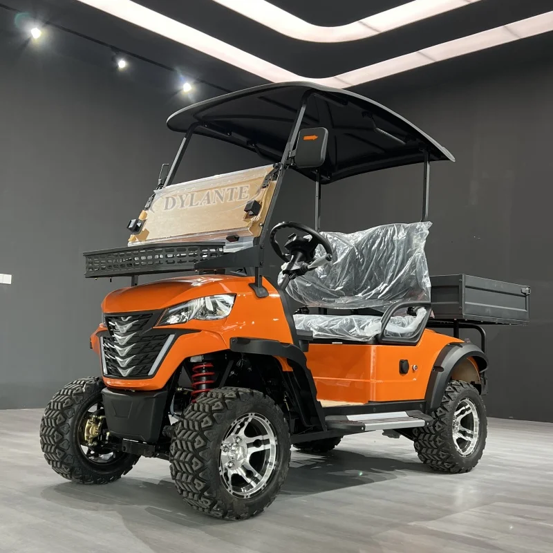 

Совершенно новая электрическая тележка для гольфа в аэропорту, 4 6-местная внедорожная клубная машина для взрослых, 48 В, уличная легальная мини-тележка для гольфа, индивидуальный фаркоп