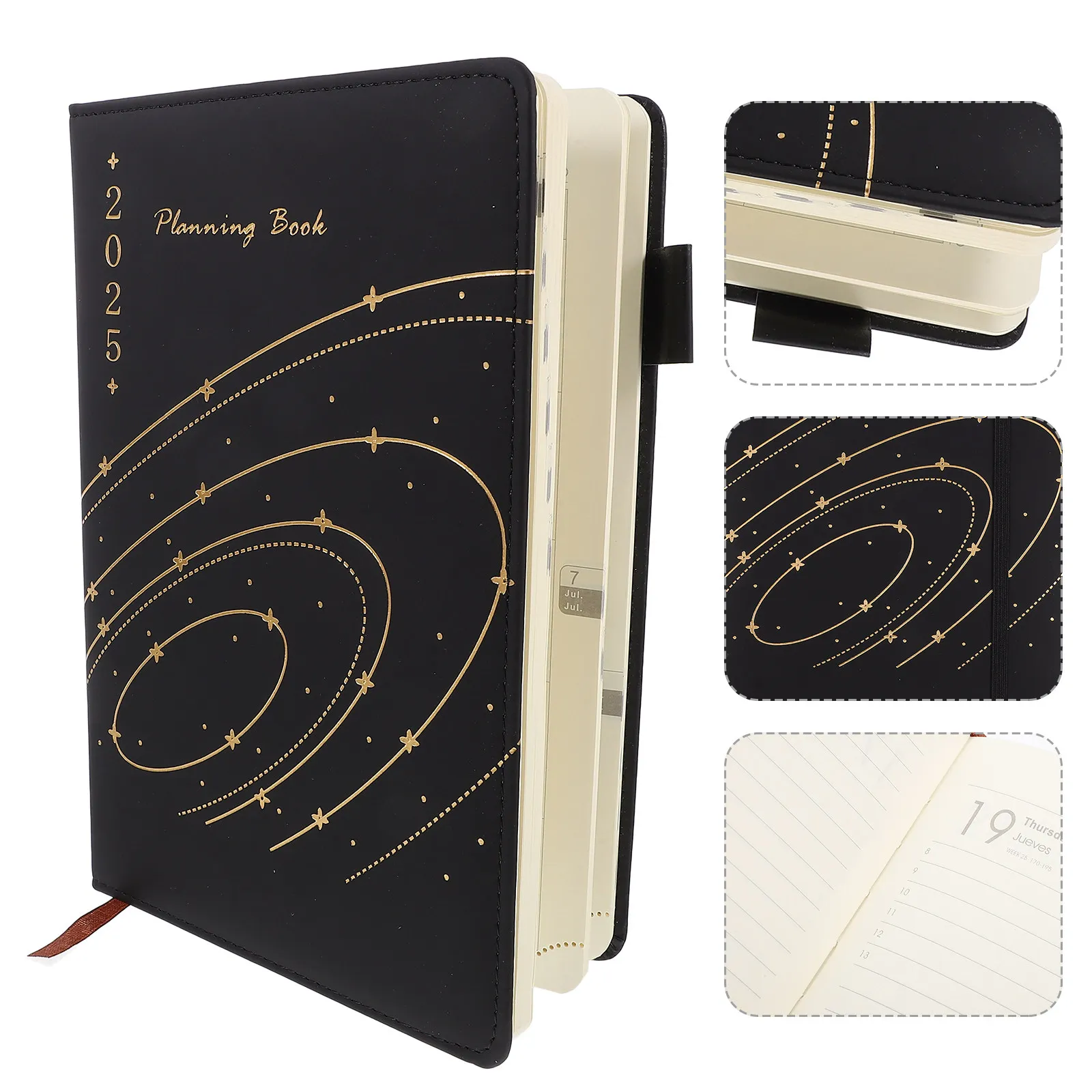 2025-daily-planner-notebook-academic-schedule-organizer-portable-compact-agenda-book-smooth-writing-paper-stylish-aesthetic
