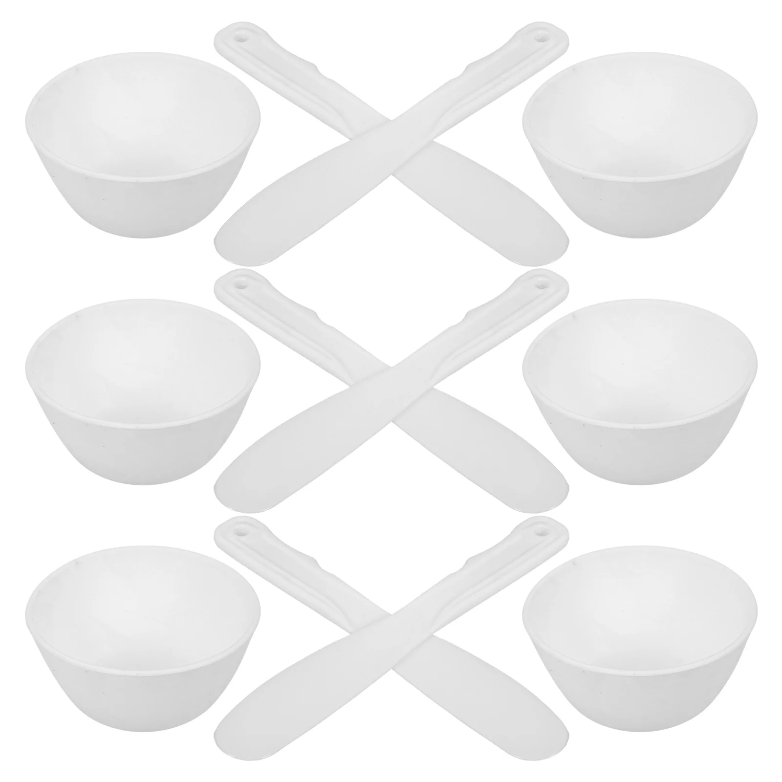 1 Juego de 1 Juego de mezcla de silicona con aplicador para Diy, Kit de fabricación de mascarillas de barro Facial, Spa, tazón de máscara mezcladora Diy, juego de cuencos de silicona