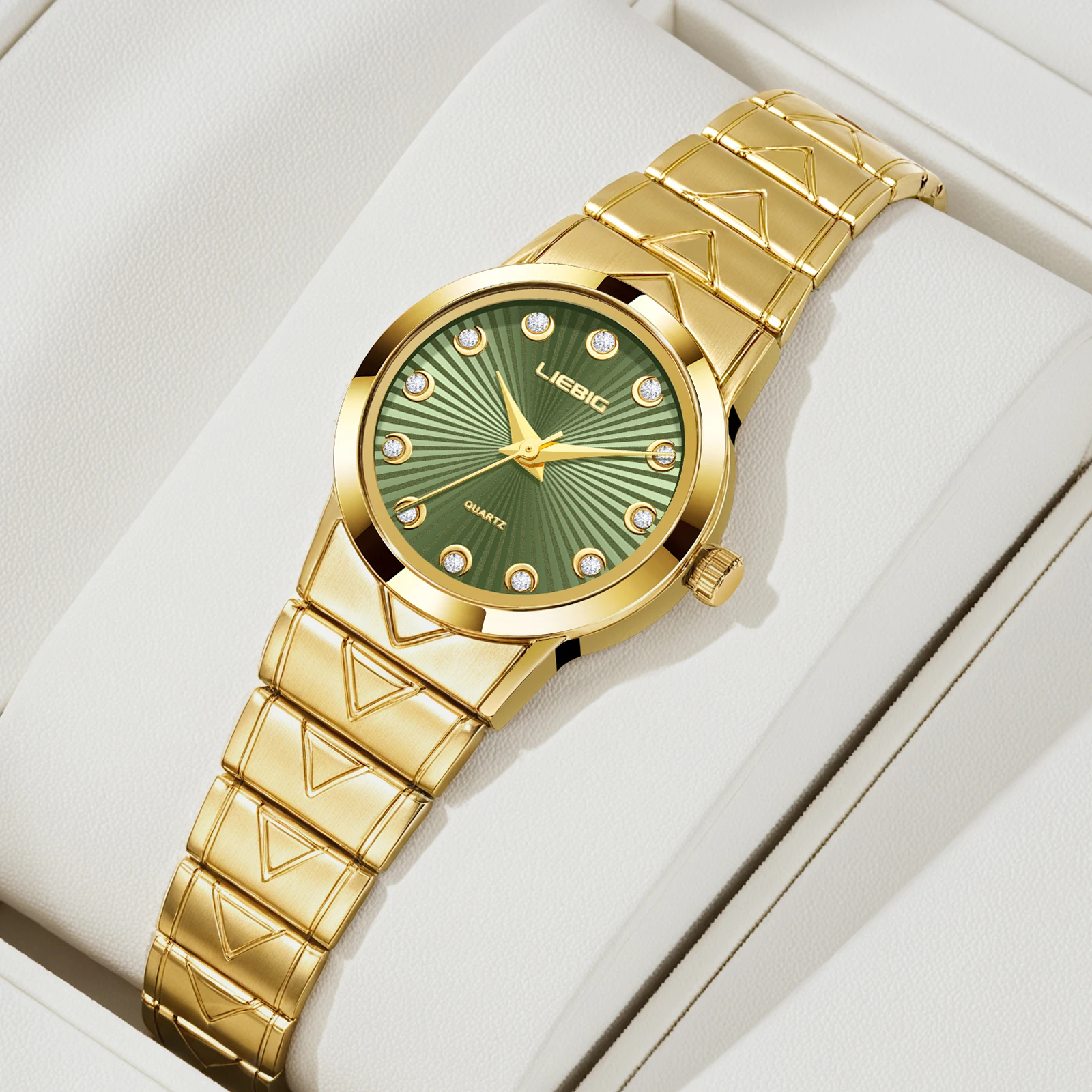 LIEBIG L1086 Vintage Women Quartz Watches Luxury Female Wristwatch Casual Clock Diamond Measure Mujer Regalos Waterproof Timer