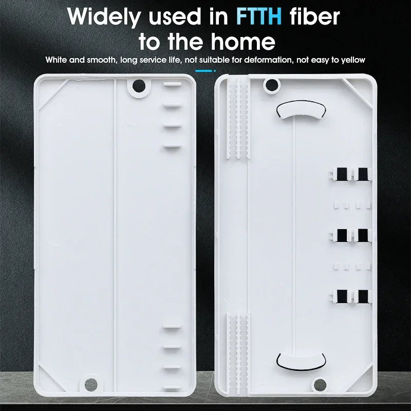 10pcs Drop Cable Protection Box Optical Fiber Protection Box Heat Shrink Tubing To Protect Fiber Splice Tray 2 Into 2 Out