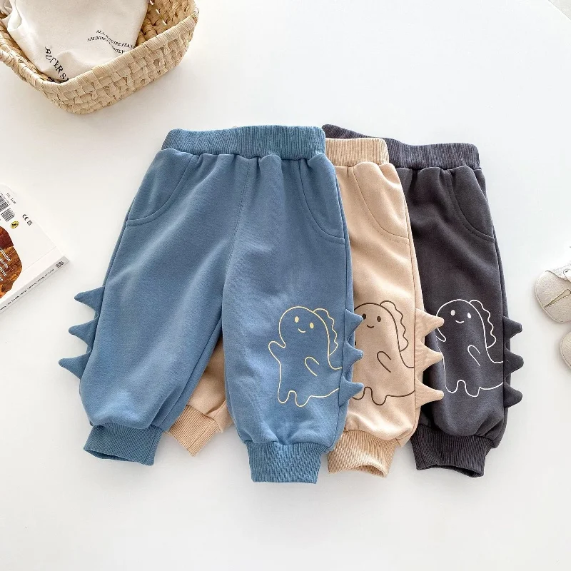 Baby Super Cute Big PP Pants 0-2 Y Autumn Korean Children\'s Clothing Boys\' Newborn Cartoon Casual Pants Baby Pants