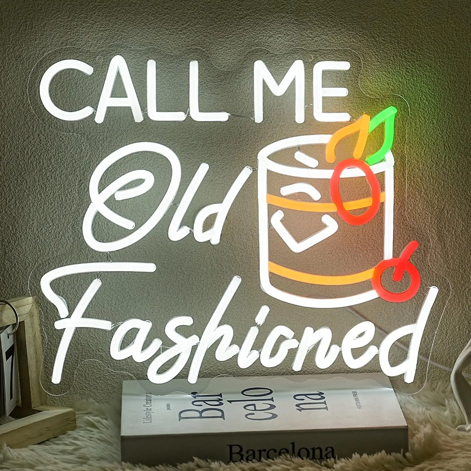 

Call Me Old Fashioned Neon Sign Cocktails Led Sign Bar Neon Light Cocktail Bar Wall Decor for Bar Pub Party Bedroom Bar Shop