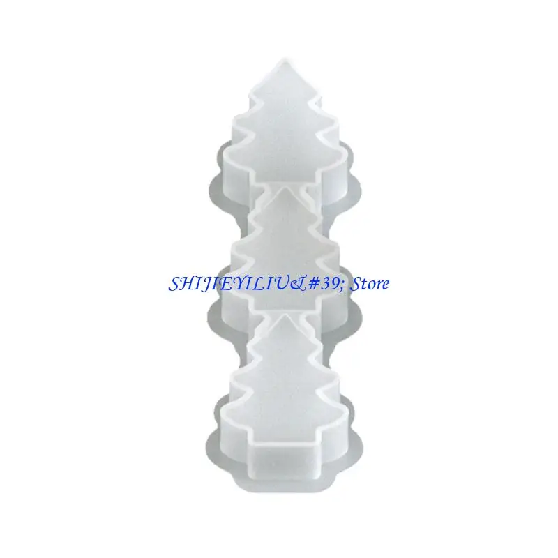 E21F Christmas Silicone Mold For Candle Crafts Santa Gingerbreads Reindeer Angel Decoration