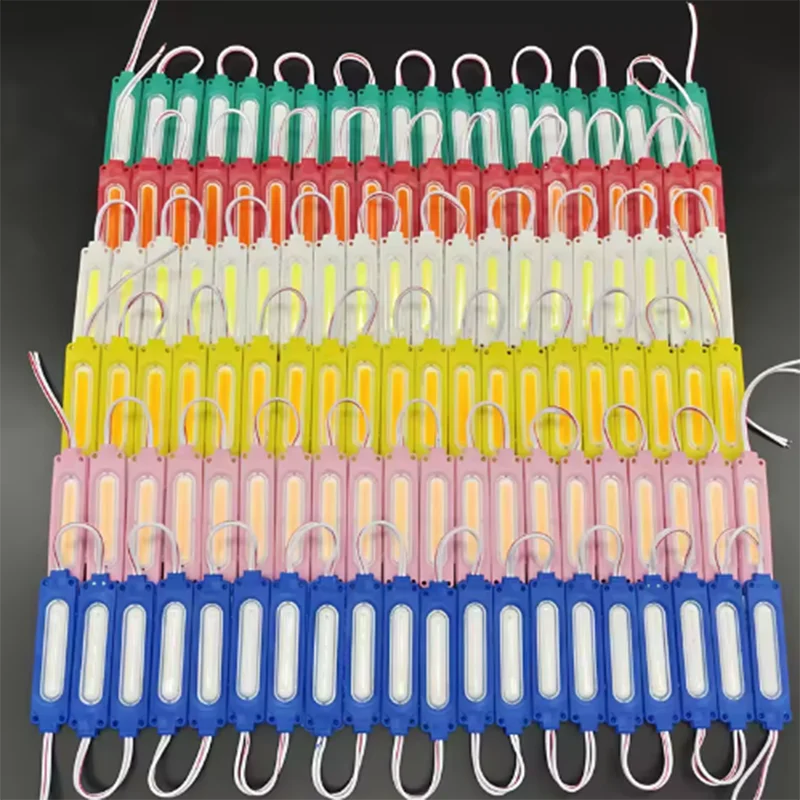 20/100PCS Wholesale Waterproof IP65 24V Multicolour Led Module COB Light Backlight Shop Banner Christmas Decorations Warm White
