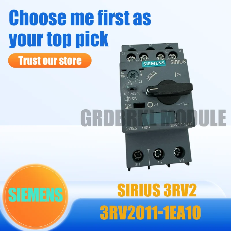 

Brand New Original SIEMENS 3RV2011-1EA10 3RV2 011-1EA10 SIRIUS Motor Protection Circuit Breaker 2.8-4A