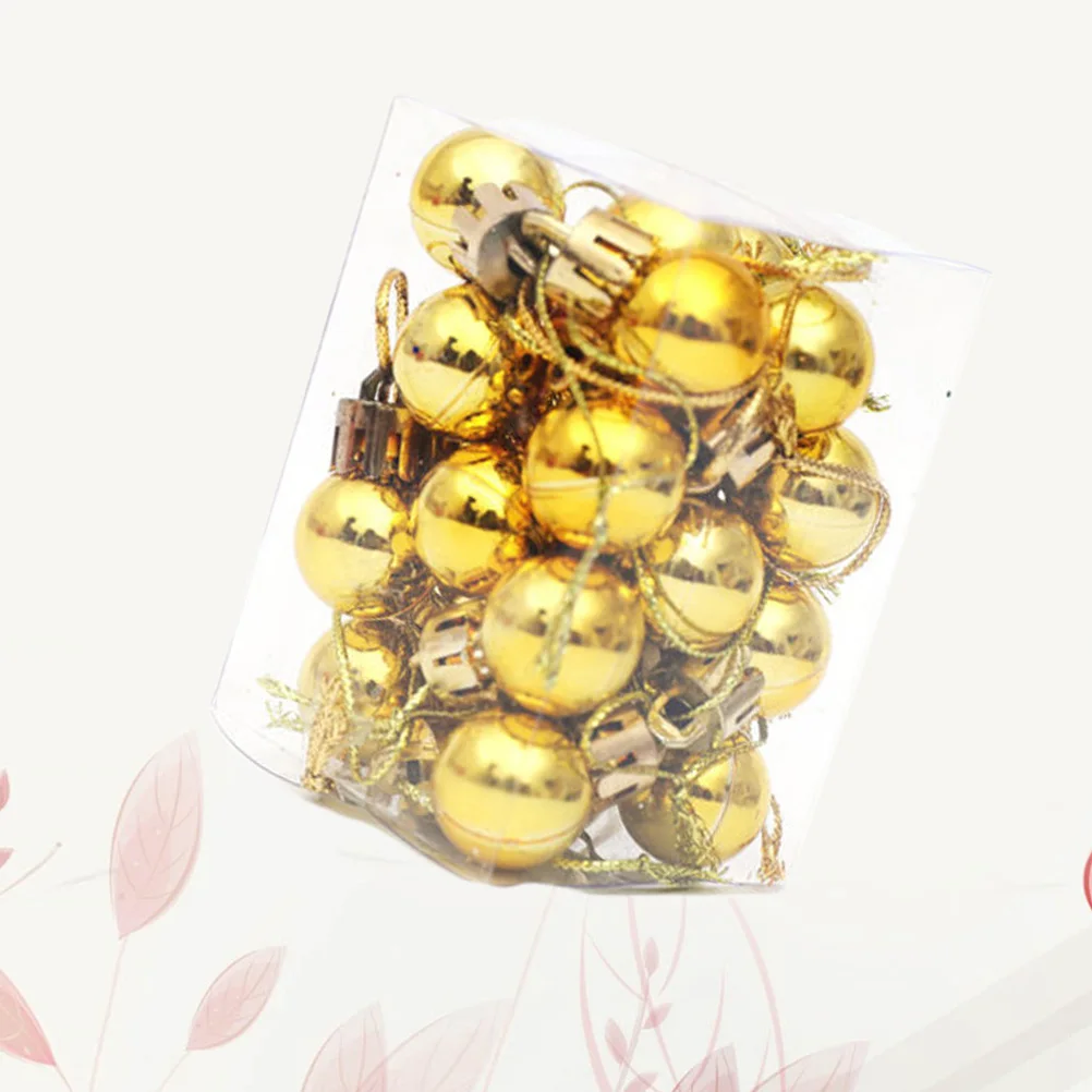 

24pcs 2Cm Mini Christmas Ball Hanging Decoration For Xmas Tree Home Party Graveyard Entryway Holiday Decor Indoor Outdoor
