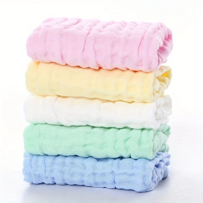 1Pcs Baby Bath Towel 100% Cotton Muslin Squares 6 Layers Gauze Kid Facecloth Face Wash Wipe Hand Soft Newborn Stuff Handkerchief