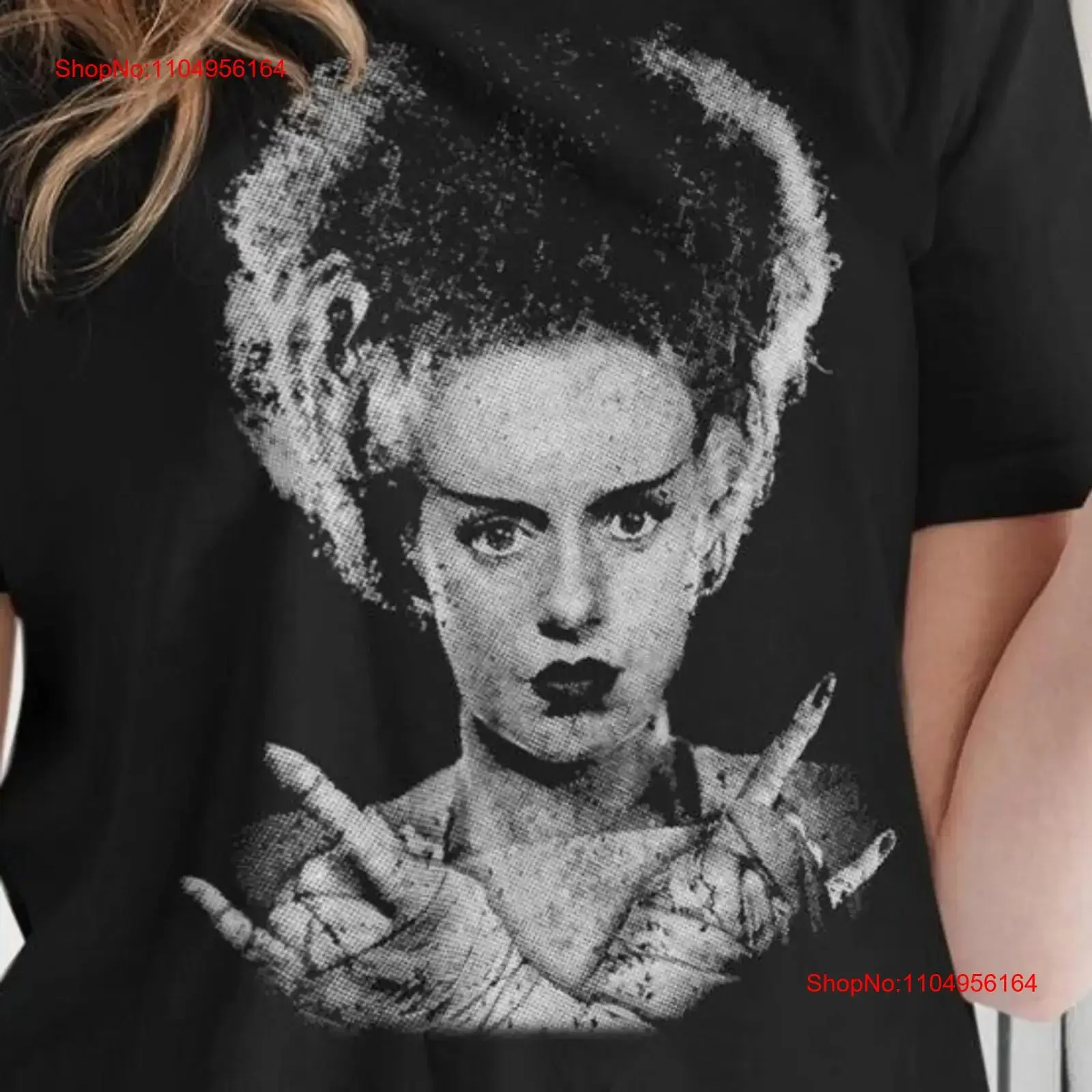 

Футболка «Невеста Франкенштейна» от HomeStudio Punk Metal Grunge Classic Horror Halloween Monster Merch винтажная стираная футболка