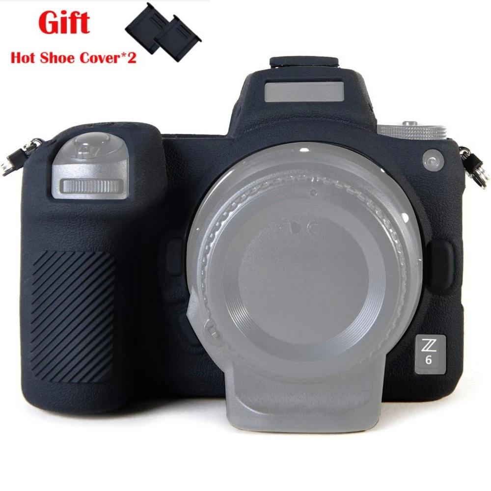 

For Nikon z6ii z7ii silicone cover camera bag body Z72 camera case + Hot Shoe Cover
