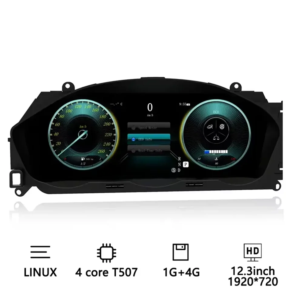 

Car LCD Dashboard Panel For Mercedes Benz C Class W204 S204 2008 2009 2010 NTG4.0 Digital Cluster Instrument Speedometer Screen