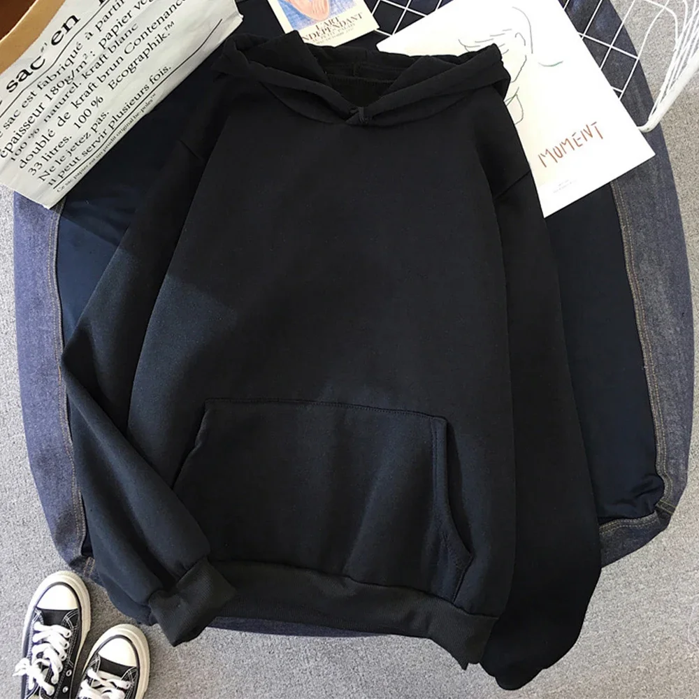 Herbst-Winter-Fleece-Hoodies, Modische Lässige Sweatshirts für Männer und Frauen, Harajuku Warme Oversize-Pullover in 11 Farben, Hip-Hop-Streetwear – Detail 3
