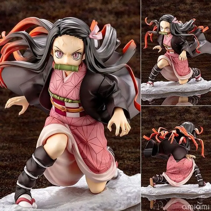 Demon Slayer Girl  Kamado Nezuko Box Desktop Ornament Model Anime Toys Peripheral Gifts Ction Figures Model Figurine Gift 14cm