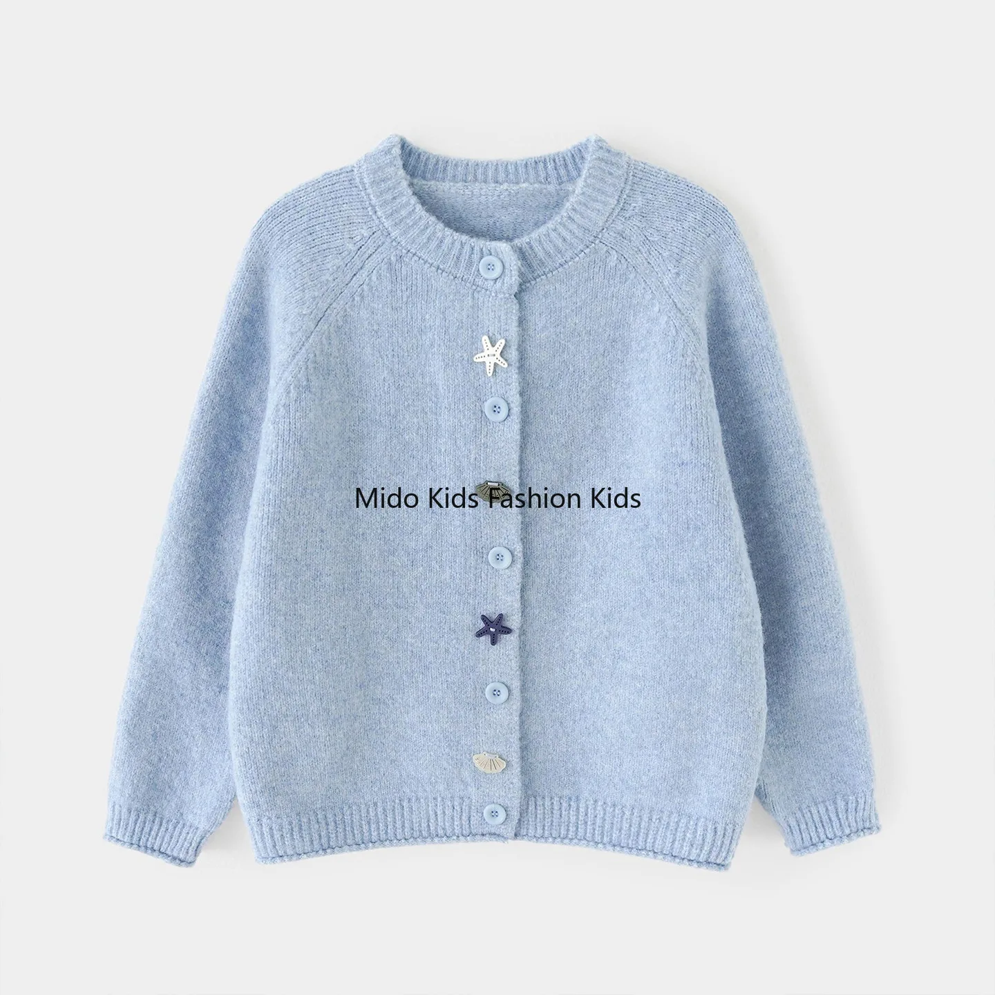 Girls shell foreign-style jumper cardigan autumn winter new parent-child clothing knitted cardigan children's jacket 120-170cm