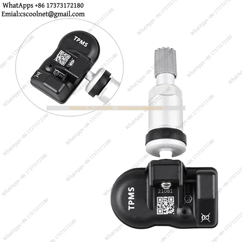 JS02 4Pcs MX Sensor TPMS 315MHz + 433MHz Universal 2-in-1 Tire Pressure Monitor Programming Sensor Repair Tool