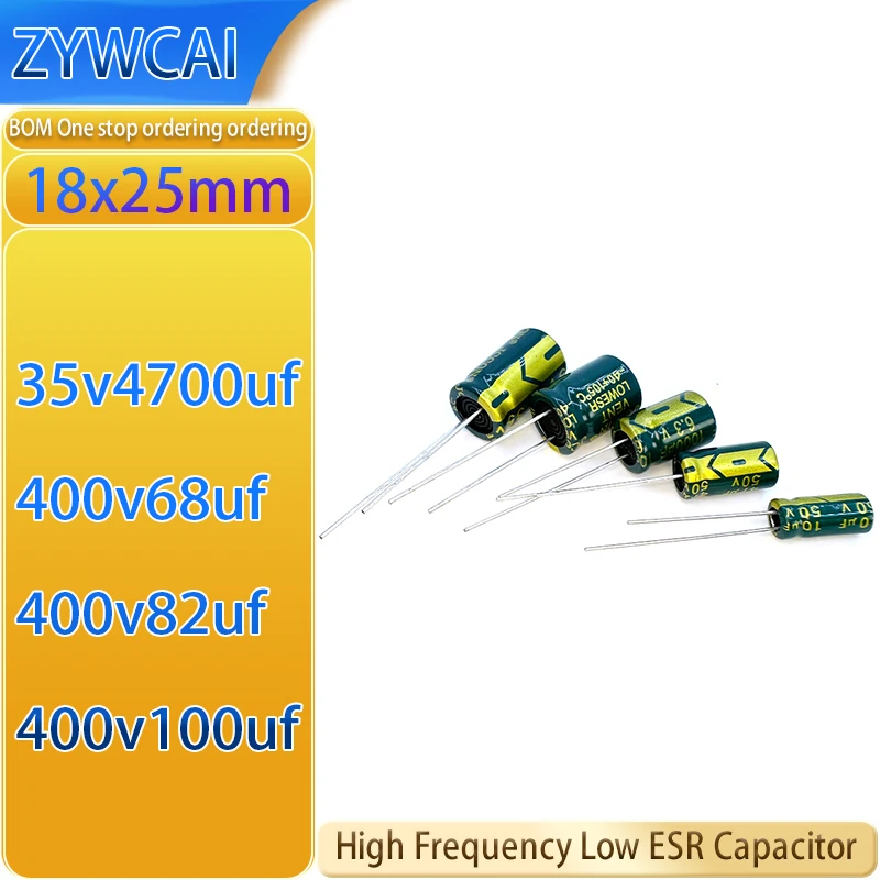 

18x25 35v4700uf 400v68uf 400v82uf 400v100uf 2PCS High frequency low resistance capacitor