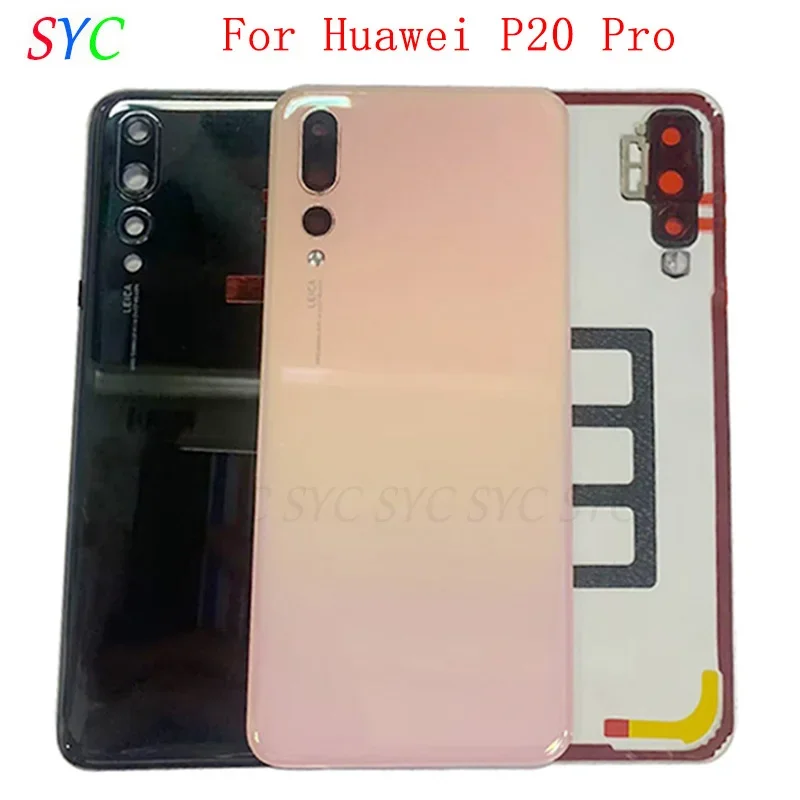 

Back Door Battery Cover Housing Case For Huawei P20 Pro Rear Cover with Camera Frame Lens Logo Repair Parts