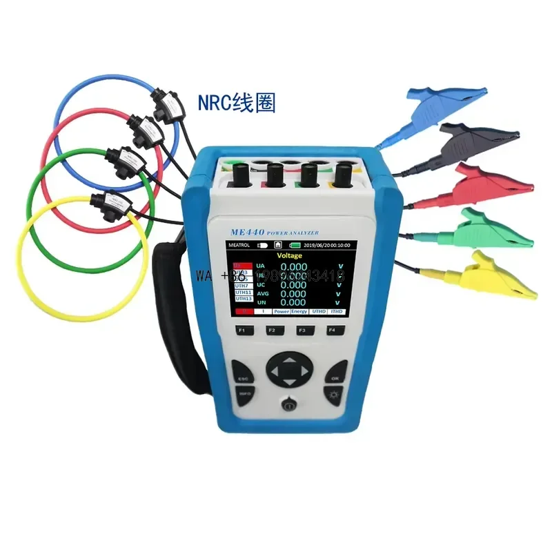 Wmwmnu for ME440 Handheld 32GB Data Logger Ethernet LAN Current Electrical Parameters Measuring Instruments Rogowski Clamp