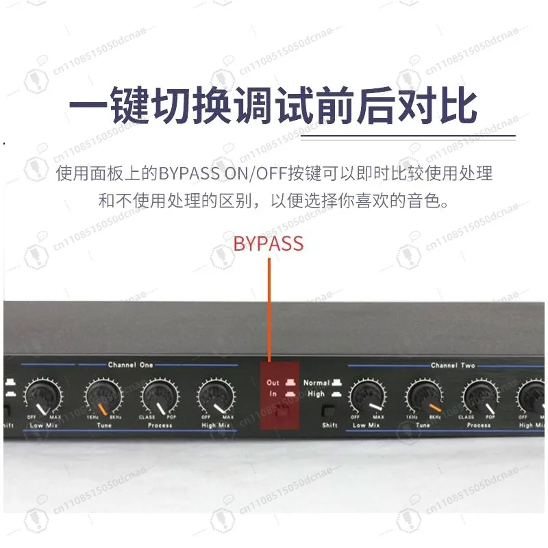 Vocal Aural Exciter Microphone Sound Beautify Processor Portable Audio Effect Equipment For Outdoor Stage Household Singing