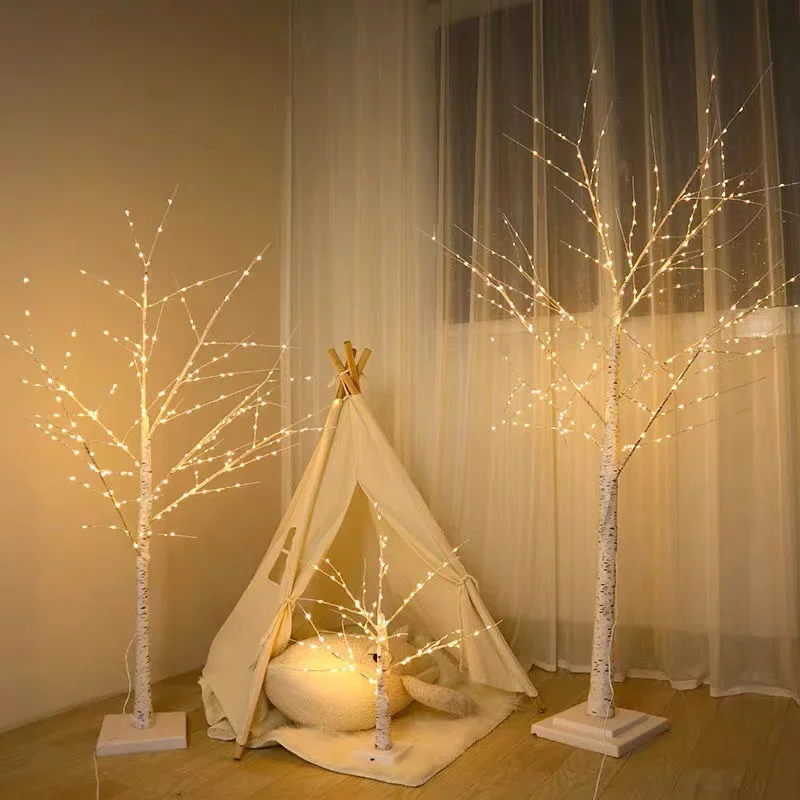 

Christmas Decoration LED Birch Tree Bedroom Light for Landscape Luminous Decoration New Year DIY Decor Christmas Tree Party Gift