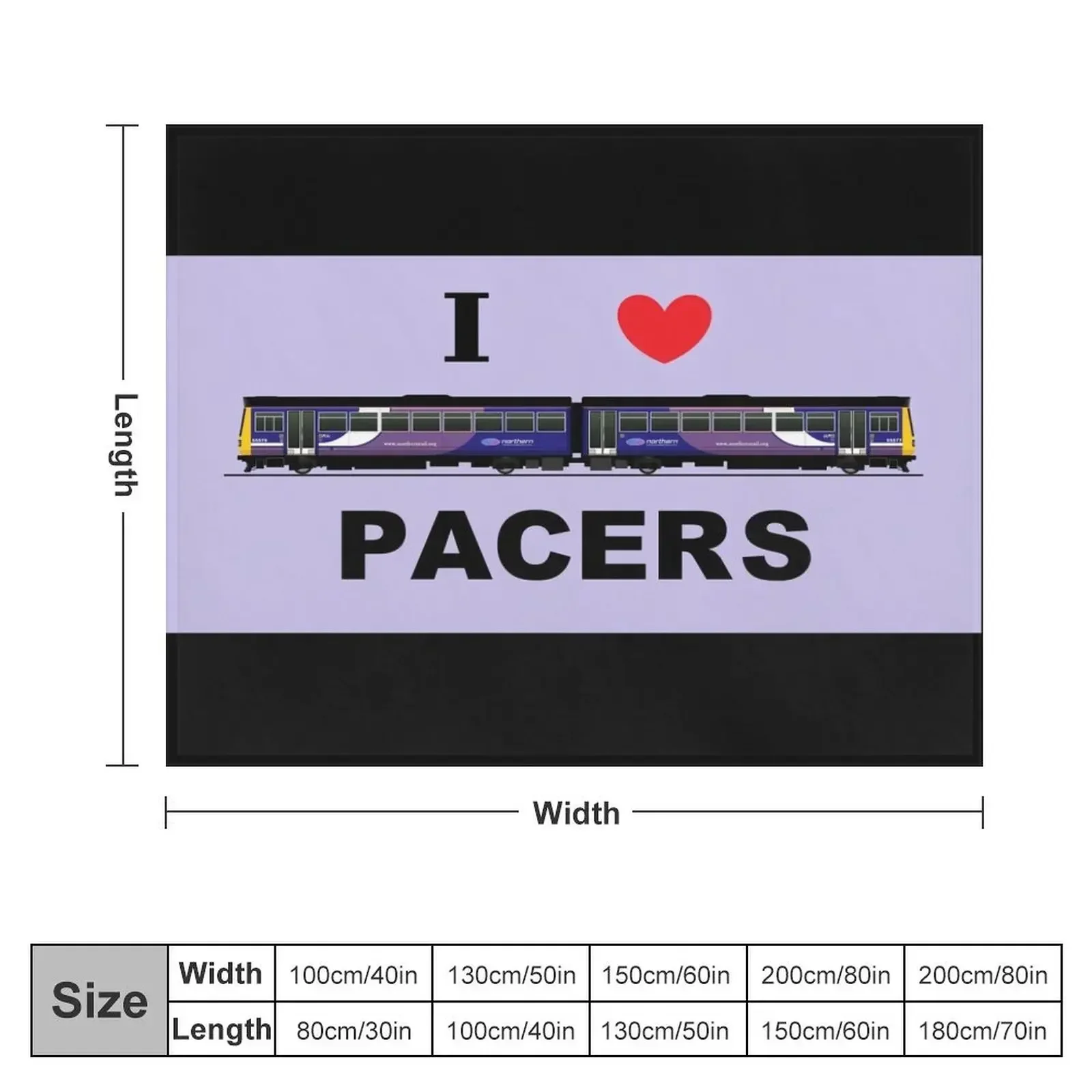 Pacer Locomotive Nothern Rail Throw Blanket Beautifuls Thermals For Travel Blankets